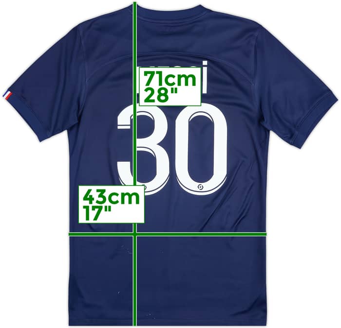 2022-23 Paris Saint-Germain Home Shirt Messi #30 - 5/10 - (S)