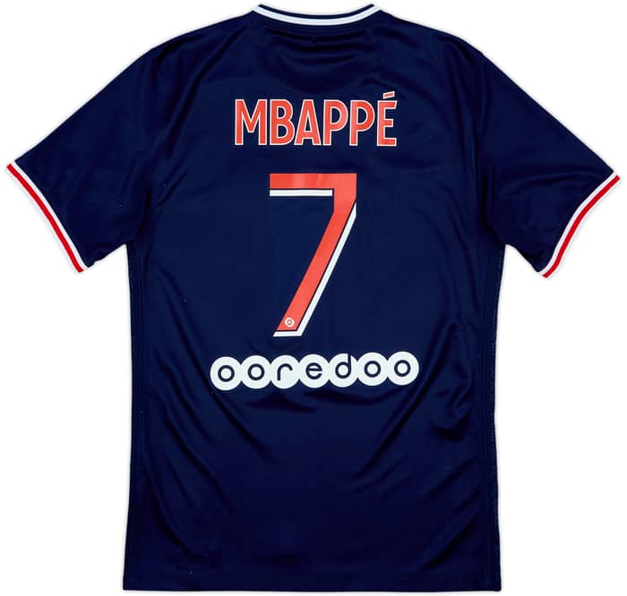 2020-21 Paris Saint-Germain Home Shirt Mbappe #7 - 7/10 - (S)
