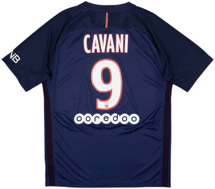 2016-17 Paris Saint-Germain Home Shirt Cavani #9 - 9/10 - (L)