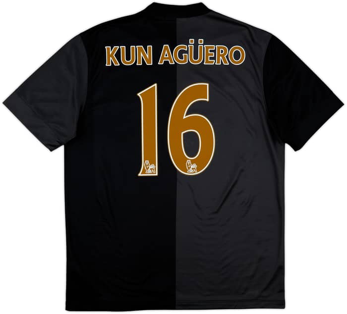 2013-14 Manchester City Away Shirt Kun Aguero #16 - 8/10 - (L)