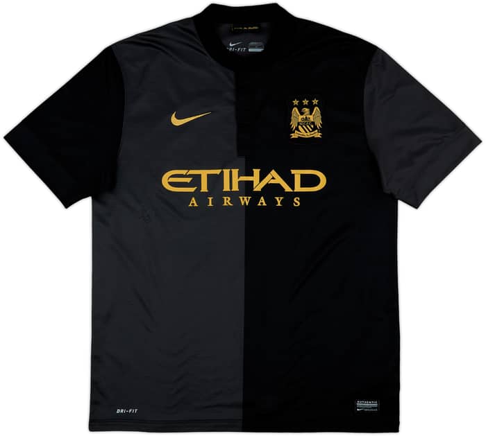 2013-14 Manchester City Away Shirt Kun Aguero #16 - 8/10 - (L)