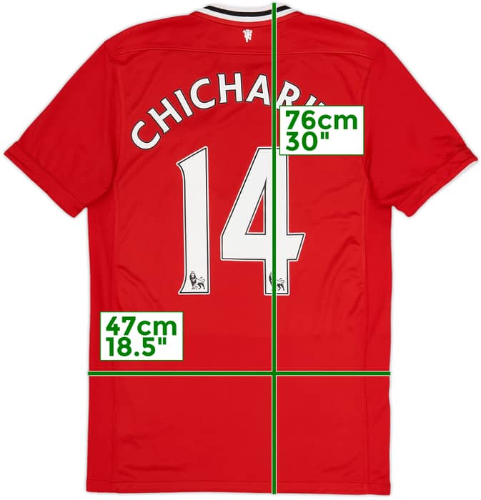 2011-12 Manchester United Home Shirt Chicharito #14 - 6/10 - (M)