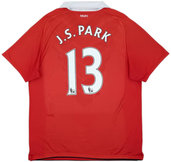 2010-11 Manchester United Home Shirt J.S.Park #13 - 5/10 - (L)