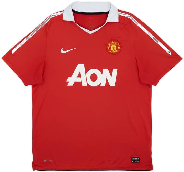 2010-11 Manchester United Home Shirt J.S.Park #13 - 5/10 - (L)