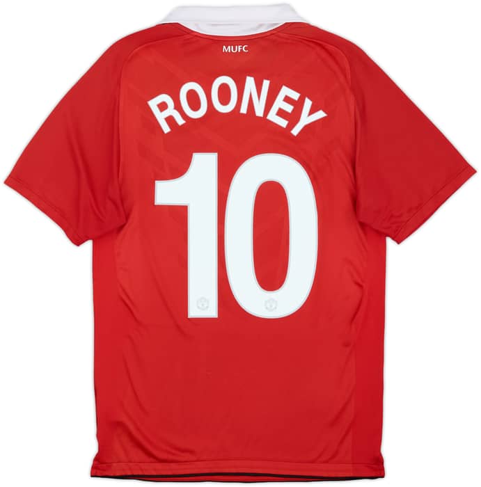 2010-11 Manchester United Camiseta Titular Rooney #10 - 6/10 - (S)