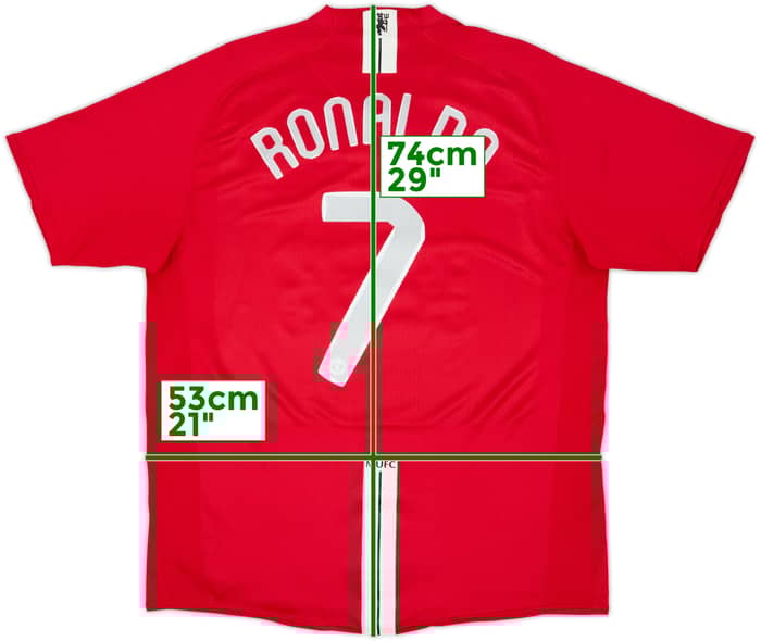 2007-09 Manchester United Home Shirt Ronaldo #7 - 5/10 - (L)