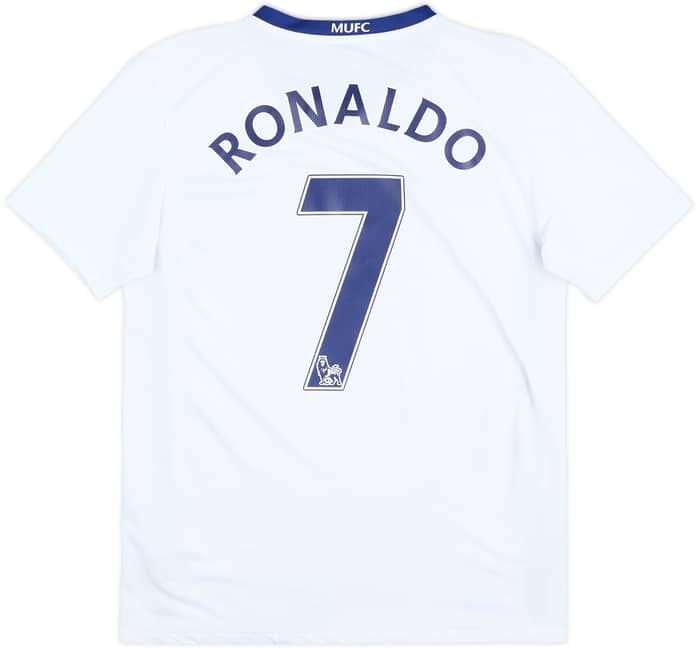 2008-10 Manchester United Away Shirt Ronaldo #7 - 9/10 - (XL.Boys)