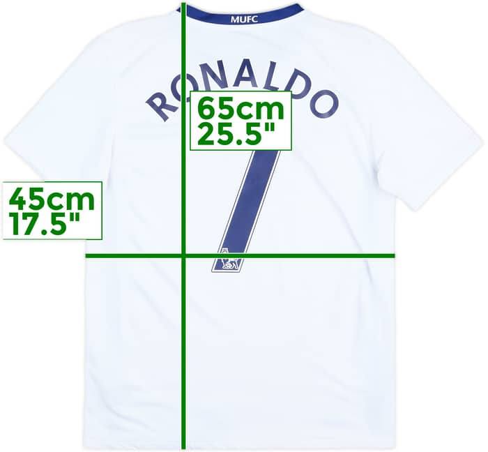 2008-10 Manchester United Away Shirt Ronaldo #7 - 9/10 - (XL.Boys)