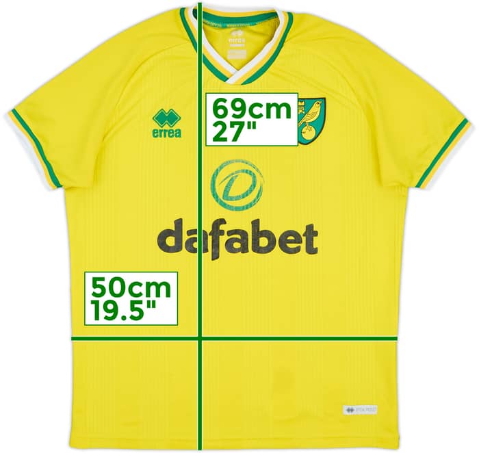 2020-21 Norwich City Home Shirt - 6/10 - (S)