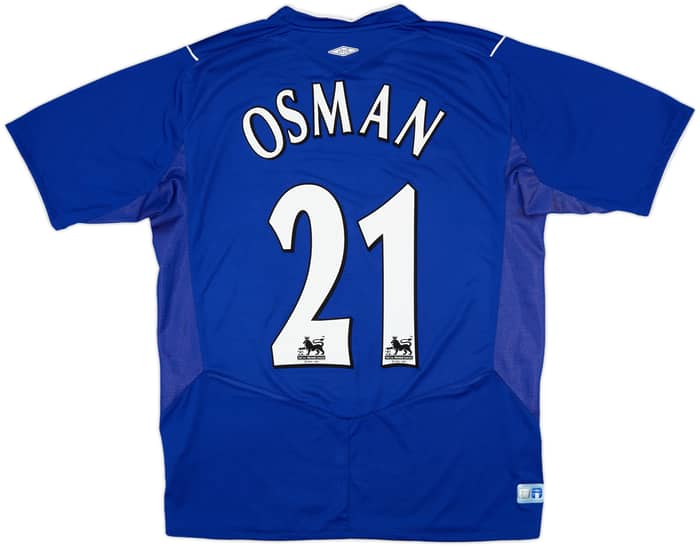 2004-05 Everton Home Shirt Osman #21 - 7/10 - (M)