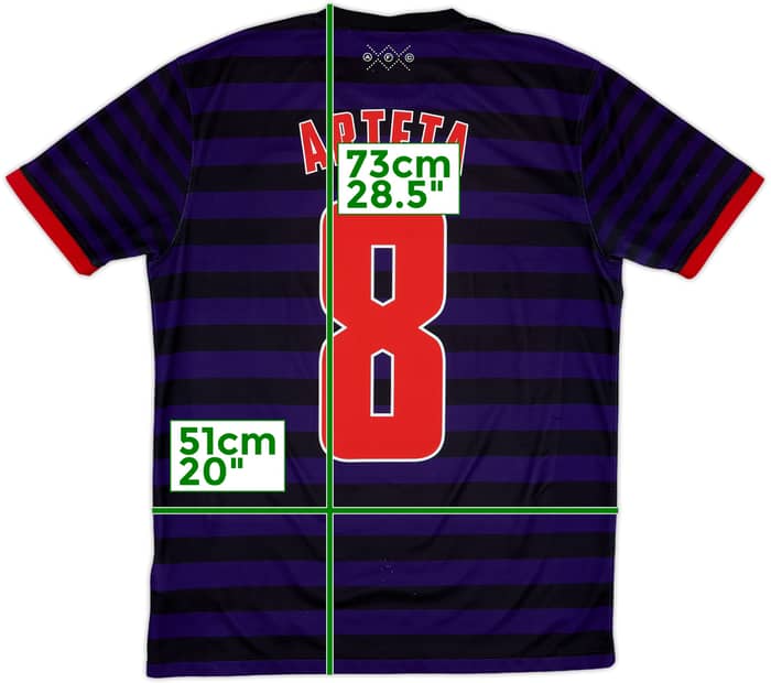 2012-13 Arsenal Away Shirt Arteta #8 - 7/10 - (M)