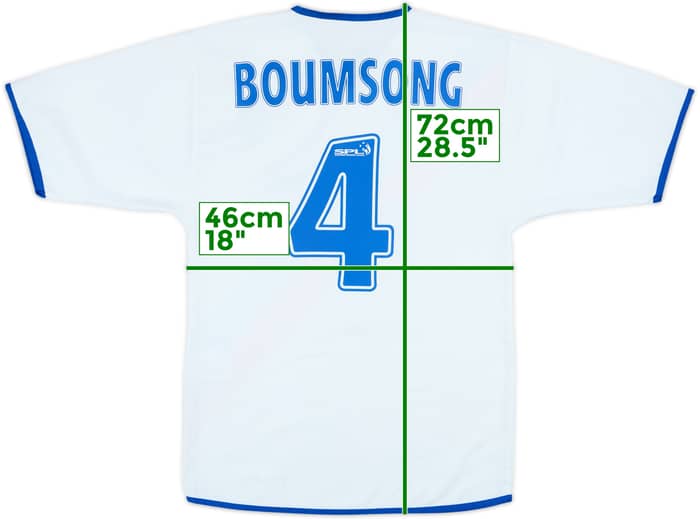 2004-05 Rangers Away Shirt Boumsong #4 - 4/10 - (S)