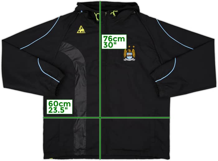2008-09 Manchester City Le Coq Hooded Jacket - 7/10 - (XL)