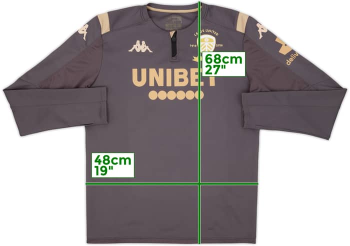 2019-20 Leeds Kappa 1/4 Zip Drill Top - 8/10 - (L)