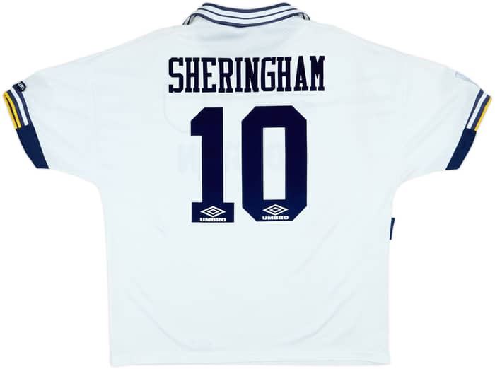 1993-95 Tottenham Home Shirt Sheringham #10 - 9/10 - (XXL)