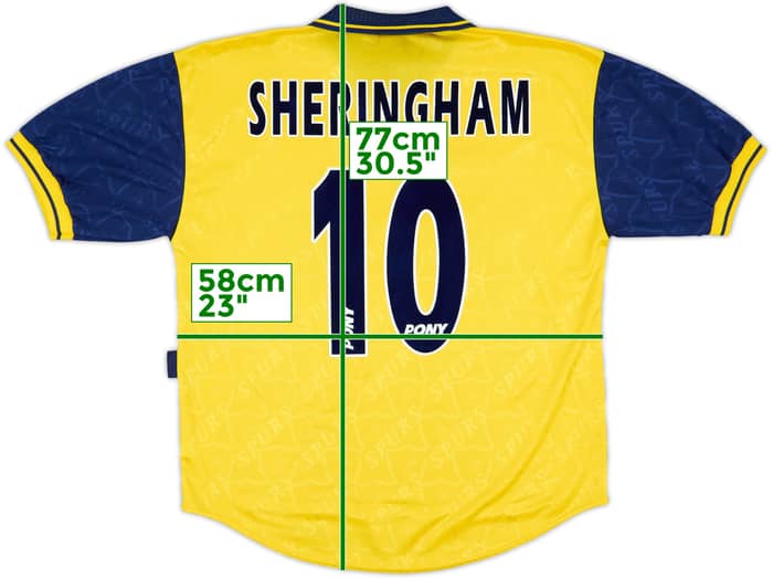 1995-97 Tottenham Third Shirt Sheringham #10 - 10/10 - (L)