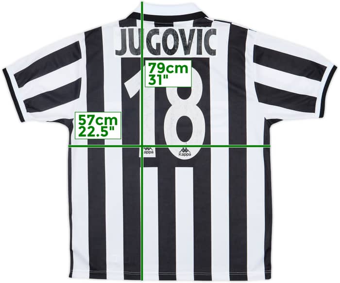 1995-97 Juventus Home Shirt Jugovic #18 - 6/10 - (L)