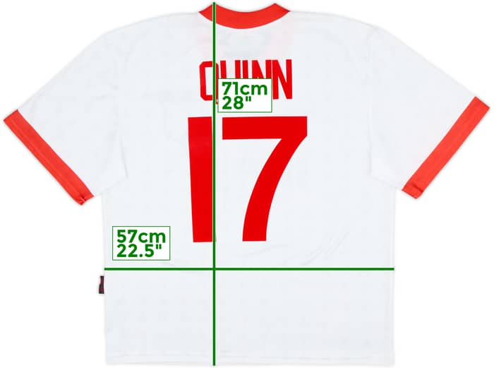 1996-97 Sunderland Away Shirt Quinn #17 - 9/10 - (M)