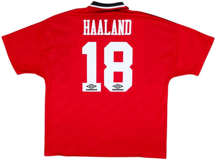 1994-96 Nottingham Forest Home Shirt Haaland #18 - 9/10 - (XXL)