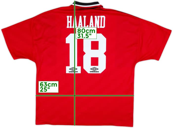 1994-96 Nottingham Forest Home Shirt Haaland #18 - 9/10 - (XXL)