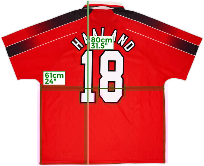 1996-97 Nottingham Forest Home Shirt Haaland #18 - 8/10 - (XXL)