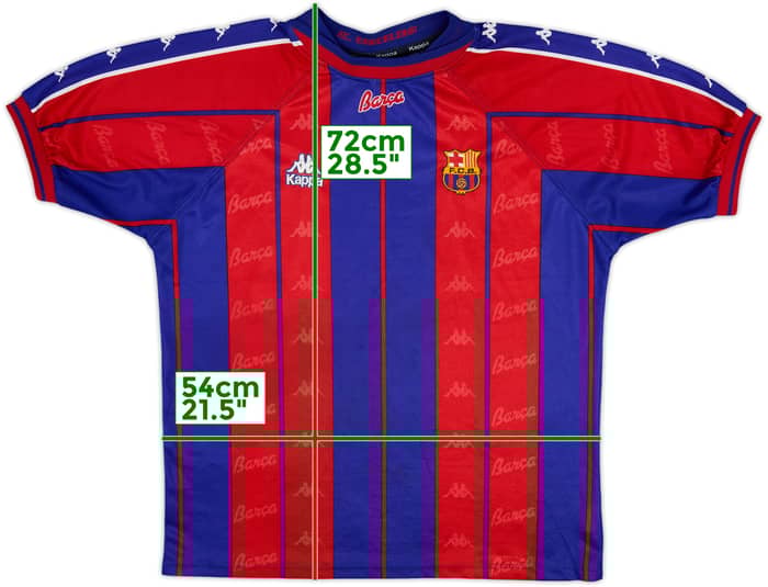 1997-98 Barcelona Home Shirt - 8/10 - (L)