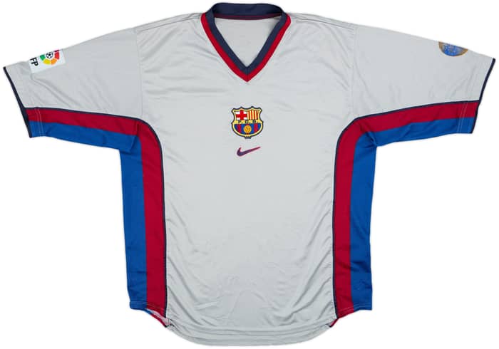 1998-01 Barcelona Away Shirt Kluivert #9 - 5/10 - (M)