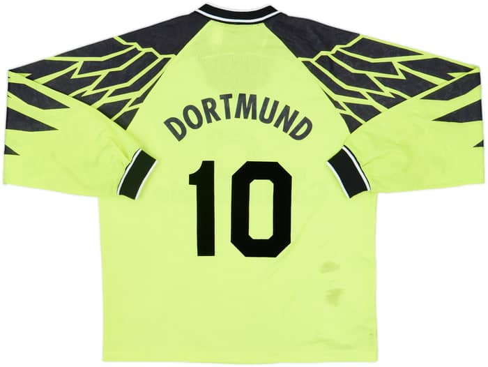 1994-95 Borussia Dortmund Home L/S Shirt #10 - 7/10 - (XL)