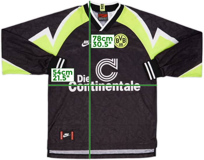 1995-96 Borussia Dortmund Away L/S Shirt - 8/10 - (L)