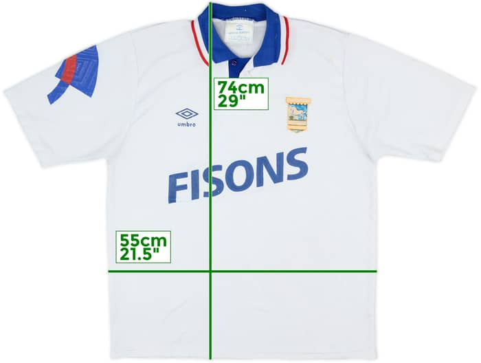 1991-92 Ipswich Away Shirt - 4/10 - (M)