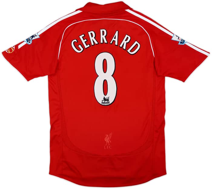 2006-08 Liverpool Home Shirt Gerrard #8 - 5/10 - (S)