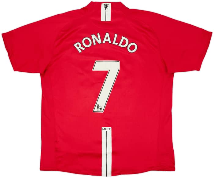 2007-09 Manchester United Home Shirt Ronaldo #7 - 6/10 - (L)