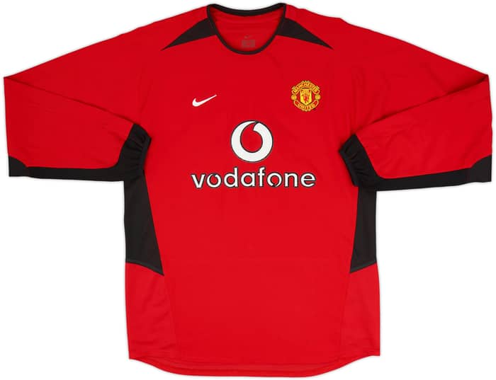 2002-04 Manchester United Home L/S Shirt Ronaldo #7 - 8/10 - (M)