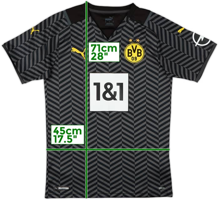 2021-22 Borussia Dortmund Away Shirt - 9/10 - (S)