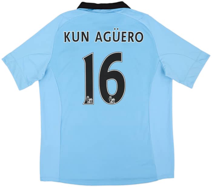 2012-13 Manchester City Home Shirt Kun Aguero #16 - 8/10 - (XL)