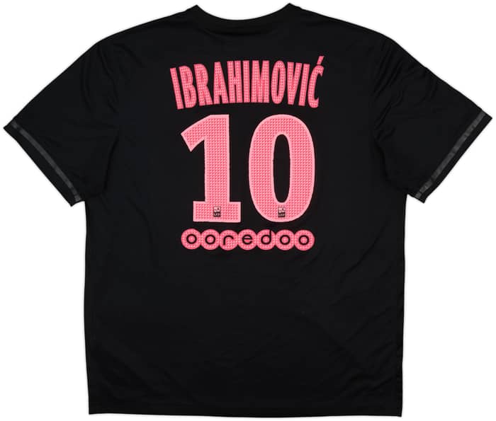 Camiseta de la tercera equipación del Paris Saint-Germain 2015-16 Ibrahimovic #10 - 8/10 - (XL)