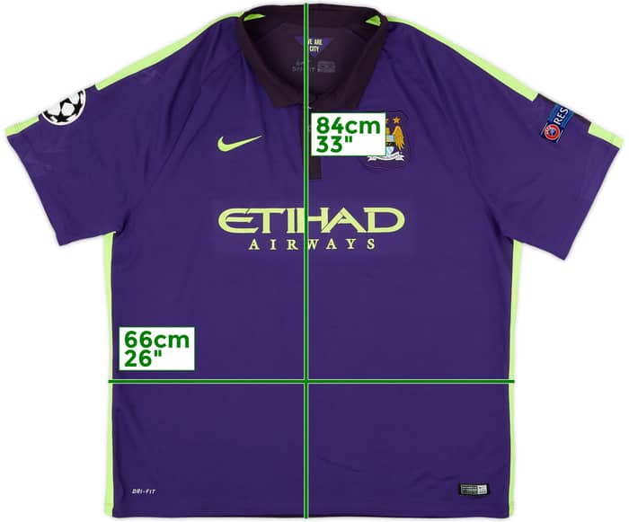 2014-15 Manchester City Third Shirt - 7/10 - (3XL)