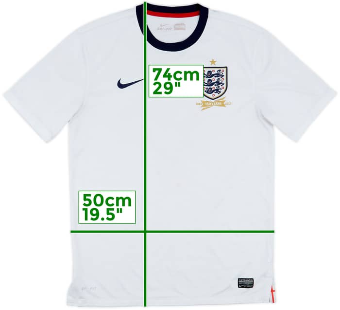 2013 England 150th Anniversary Home Shirt - 5/10 - (M)