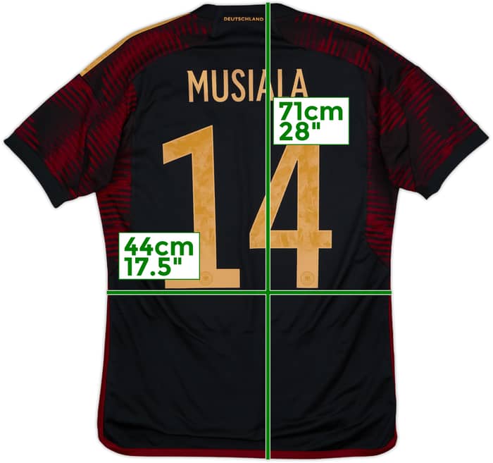 2022-23 Germany Away Shirt Musiala #14 - 10/10 - (S)