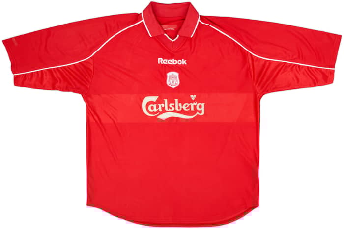 2000-02 Liverpool Home Shirt Gerrard #17 - 7/10 - (XL)