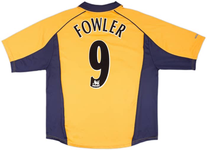 2000-02 Liverpool Away Shirt Fowler #9 - 7/10 - (XL)