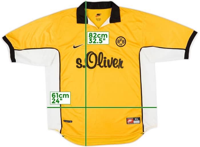 1998-00 Borussia Dortmund Home Shirt - 8/10 - (XL)
