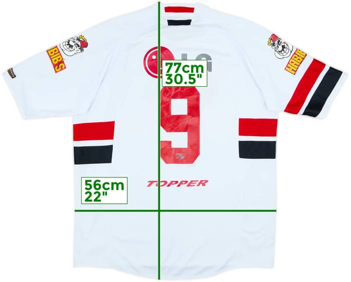 2005 Sao Paulo Home Shirt #9 - 6/10 - (L)