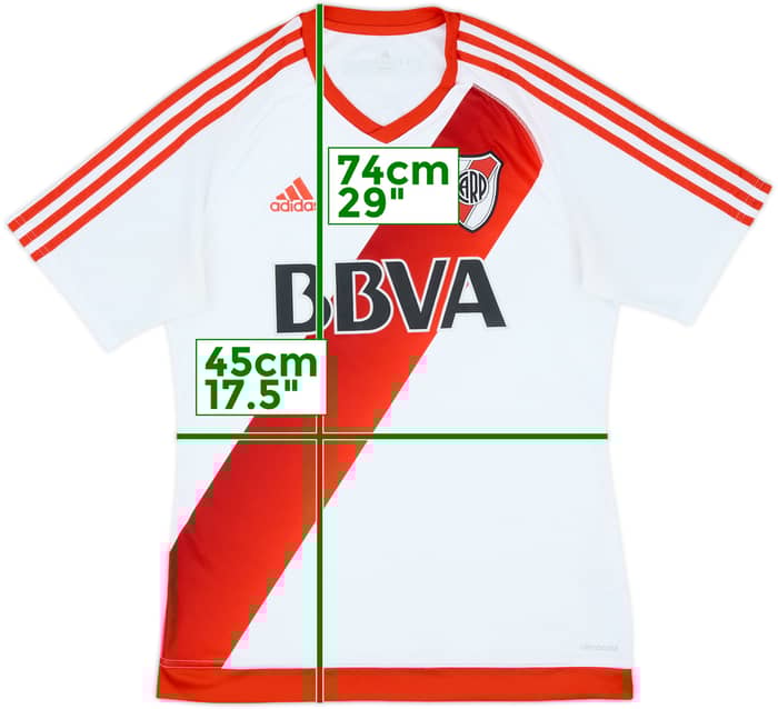 2016-17 River Plate Home Shirt - 8/10 - (M)