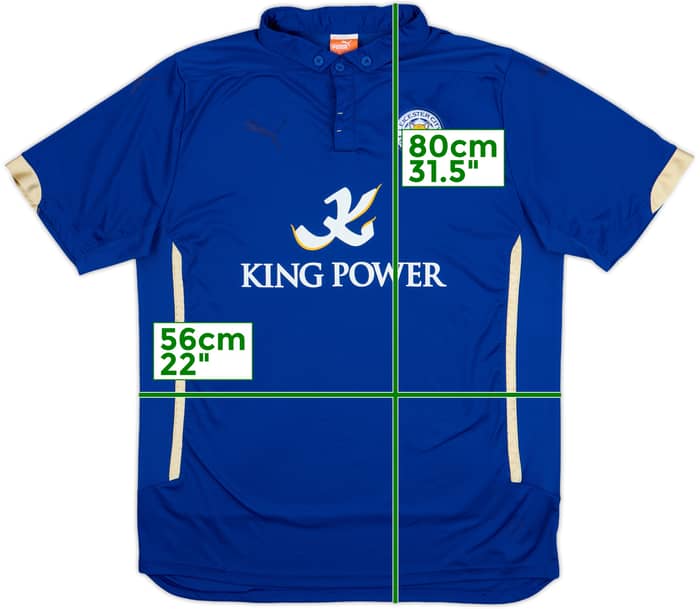 2014-15 Leicester Home Shirt - 4/10 - (XL)
