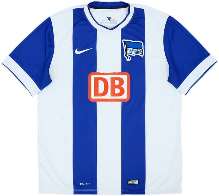 2014-15 Hertha Berlin Home Shirt - 4/10 - (XL)