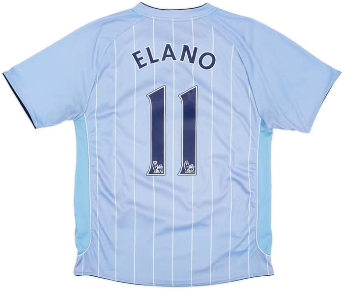 2007-08 Manchester City Home Shirt Elano #11 - 4/10 - (M)