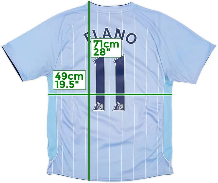 2007-08 Manchester City Home Shirt Elano #11 - 4/10 - (M)