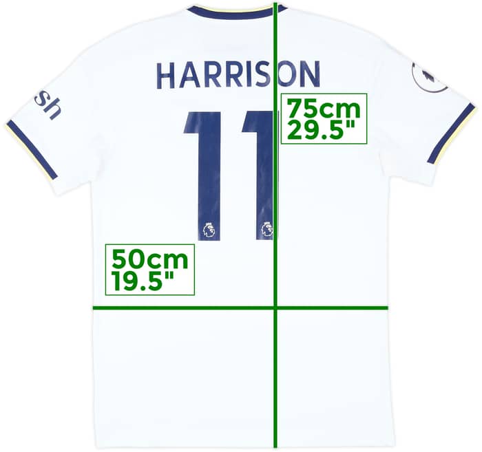 2022-23 Leeds United Home Shirt Harrison #11 - 7/10 - (M)
