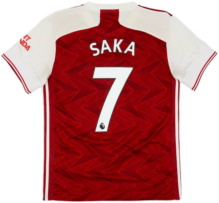 2020-21 Arsenal Home Shirt Saka #7 - 4/10 - (M)